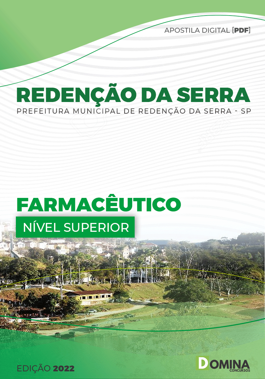 Apostila Digital Pref Redenção Serra SP 2022 Farmacêutico