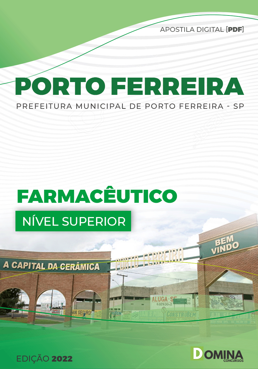 Apostila Digital Pref Porto Ferreira SP 2022 Farmacêutico