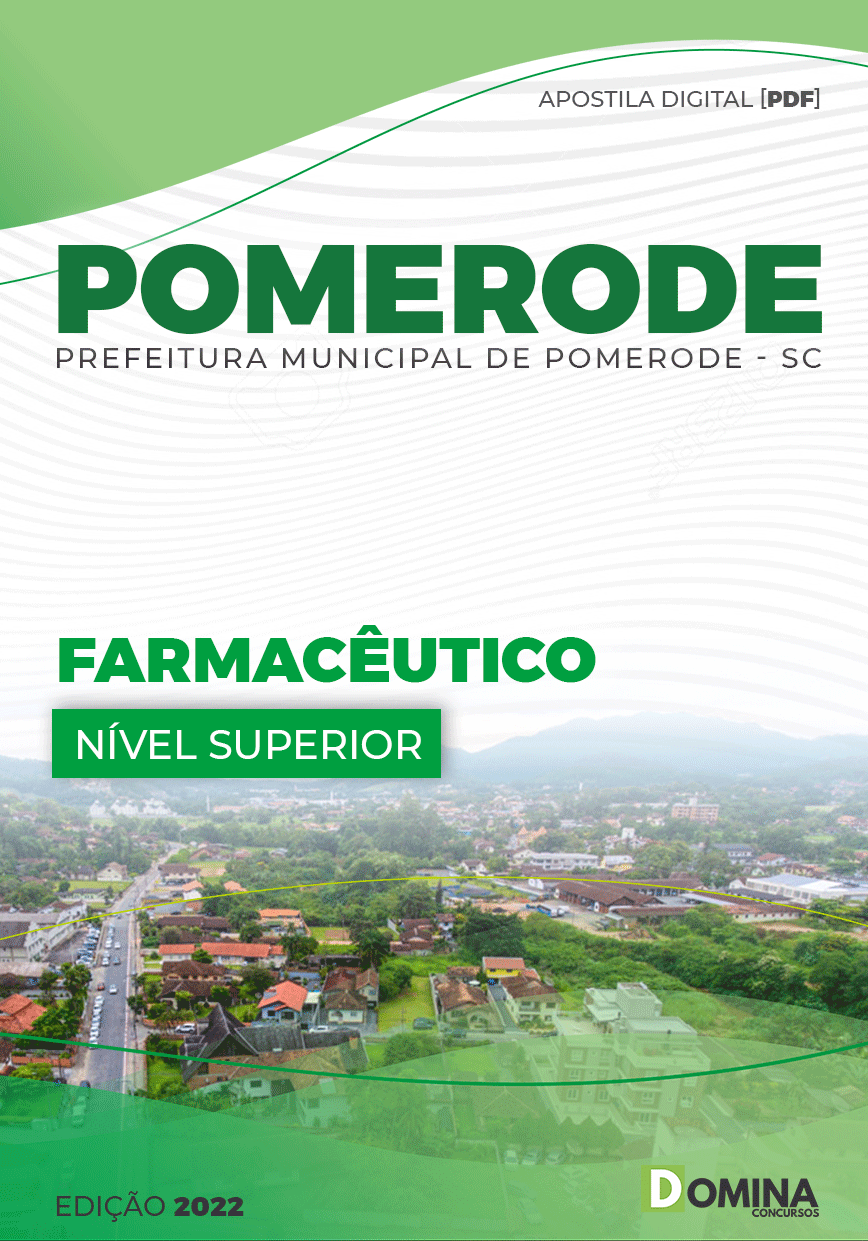 Apostila Concurso Pref Pomerode SC 2022 Farmacêutico