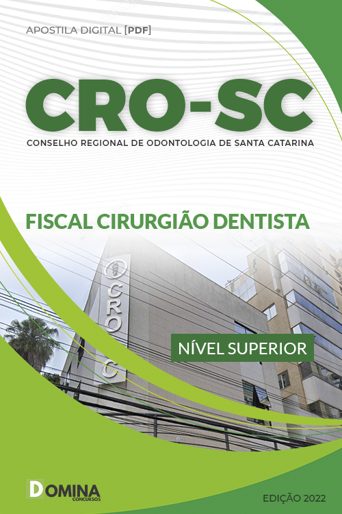 Apostila Digital CRO SC 2023 Fiscal Cirurgião Dentista