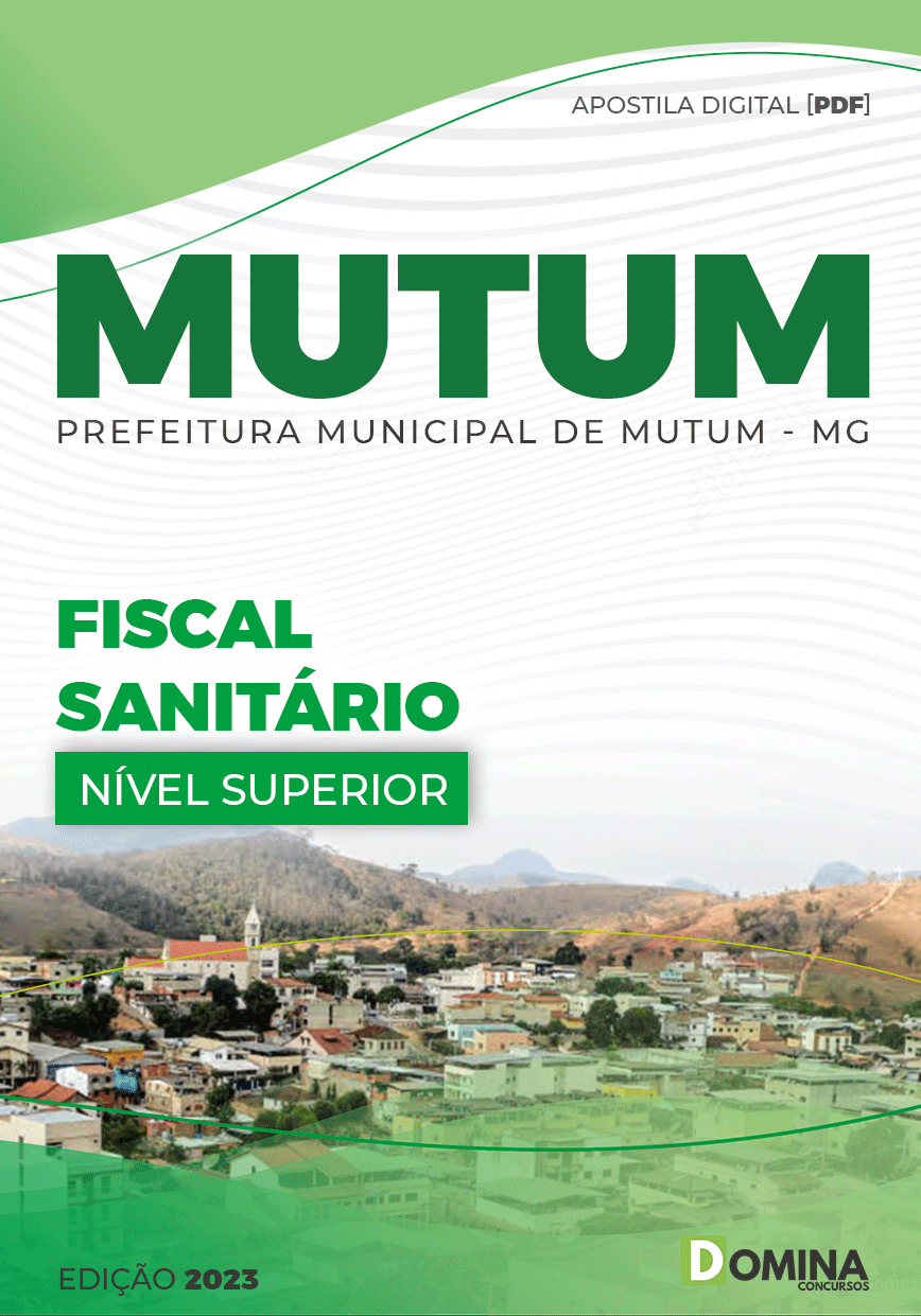 Apostila Concurso Pref Mutum MG 2023 Fiscal Sanitário