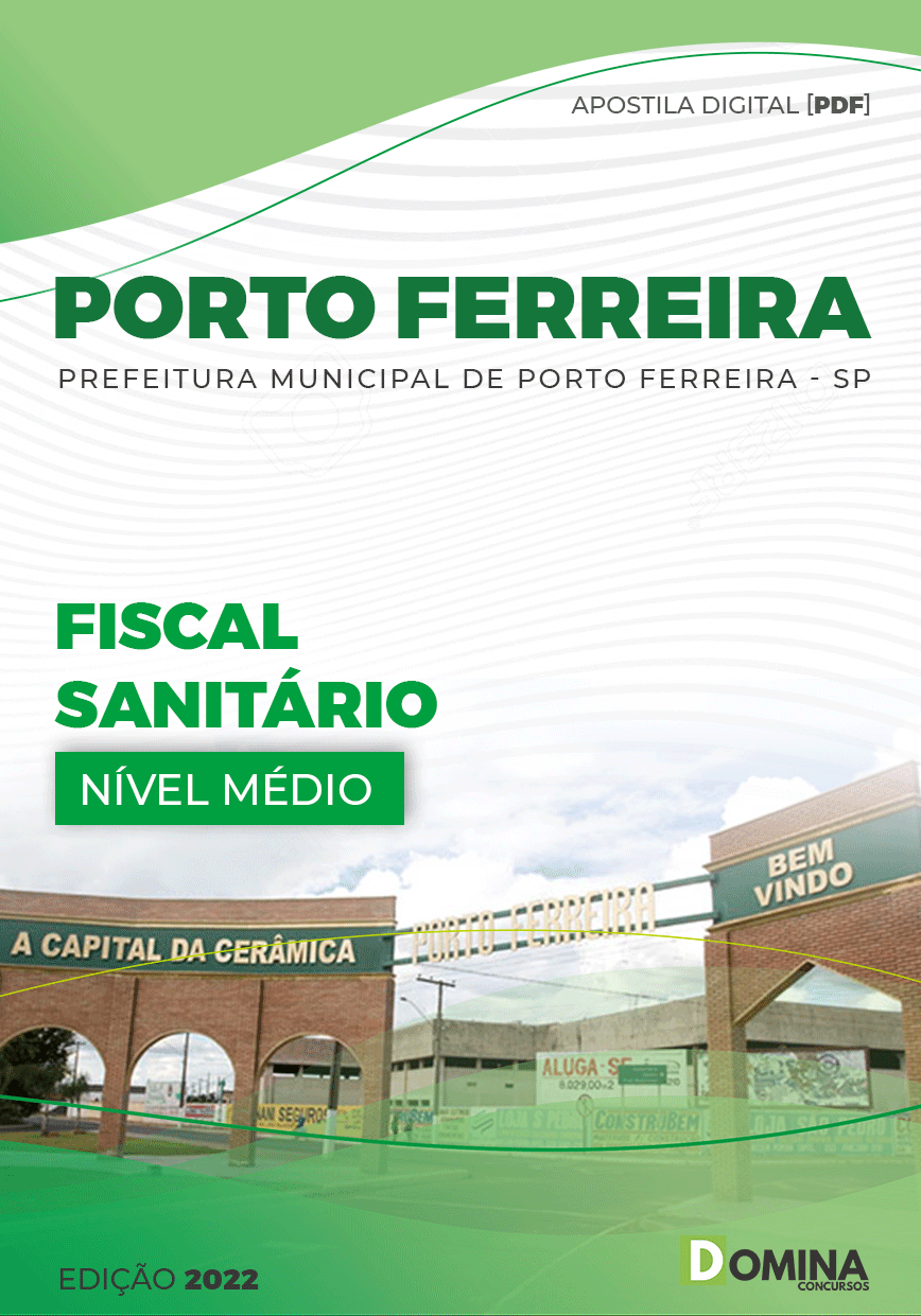 Apostila Pref Porto Ferreira SP 2022 Fiscal Sanitário