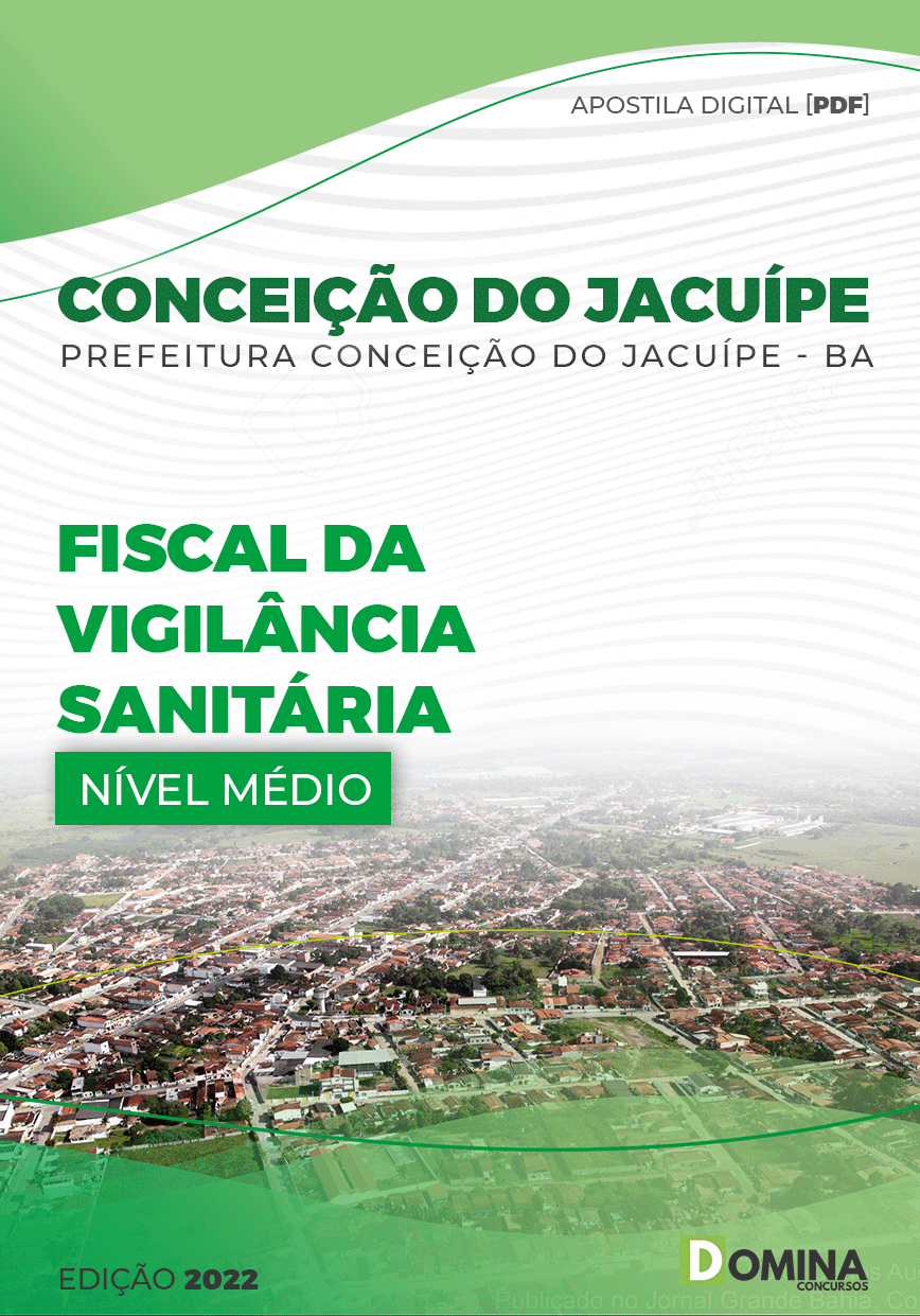Apostila Pref Conceição Jacuípe BA 2022 Fiscal Vigilância Sanitária