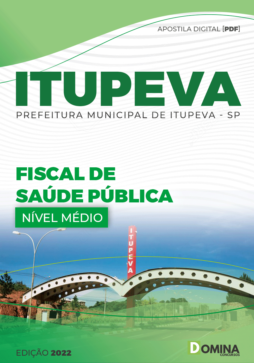 Apostila Digital Pref ITUPEVA SP 2022 Fiscal Saúde Pública