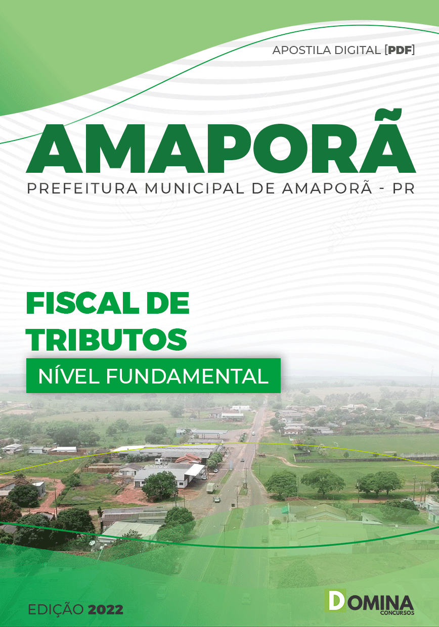 Apostila Concurso Pref Amaporã PR 2022 Fiscal Tributos