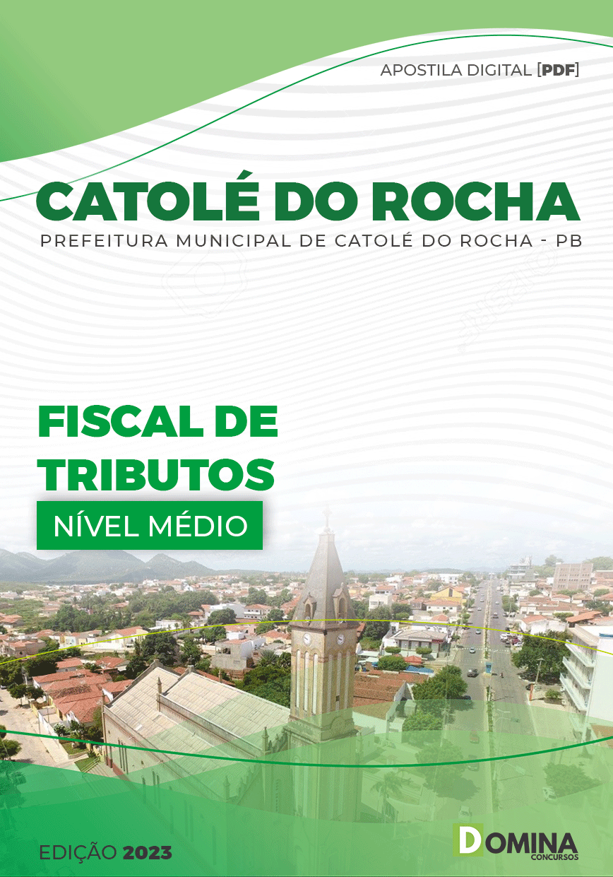 Apostila Digital Pref Catolé Rocha PB 2023 Fiscal Tributos