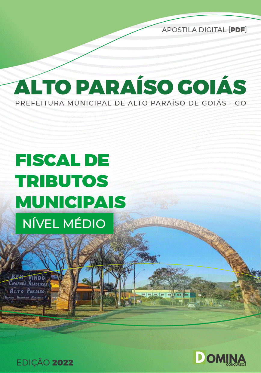 Apostila Pref Alto Paraíso Goiás GO 2022 Fiscal Tributos Municipais