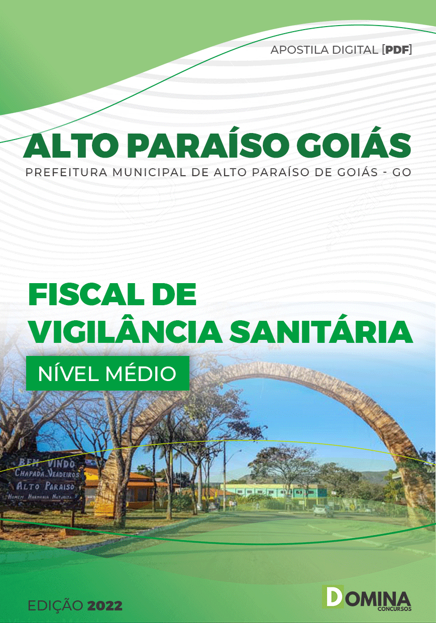Apostila Pref Alto Paraíso Goiás GO 2022 Fiscal Vigilância Sanitária
