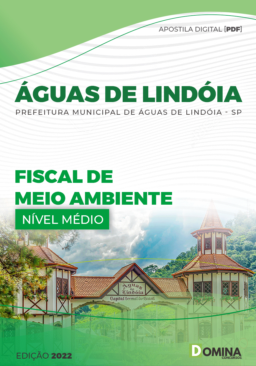Apostila Pref Águas Lindóia SP 2023 Fiscal Meio Ambiente