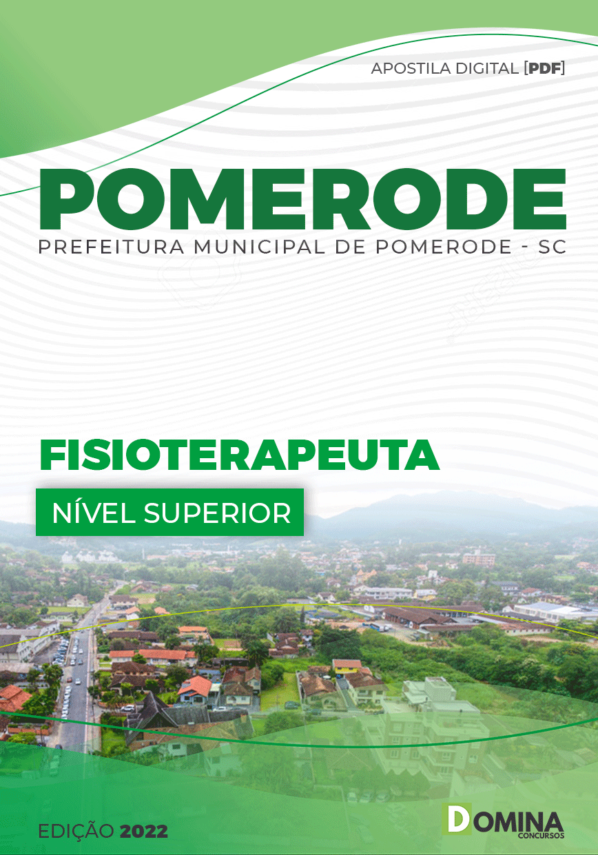 Apostila Concurso Pref Pomerode SC 2022 Fisioterapeuta