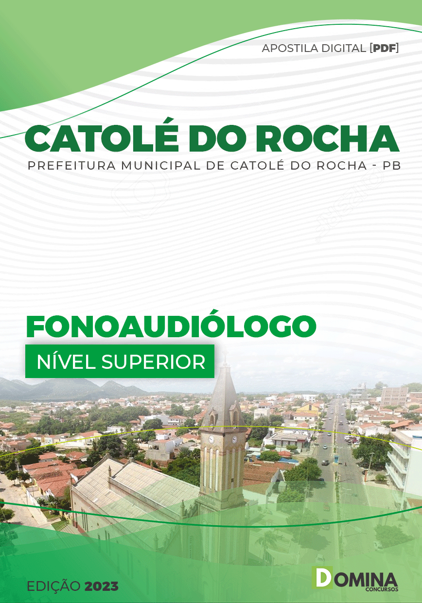 Apostila Digital Pref Catolé Rocha PB 2023 Fonoaudiólogo