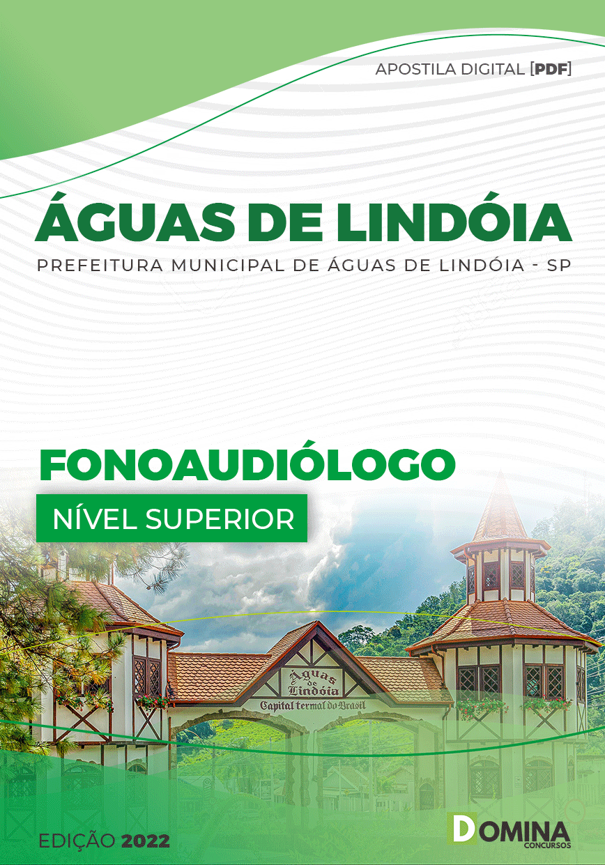 Apostila Digital Pref Águas Lindóia SP 2023 Fonoaudiólogo