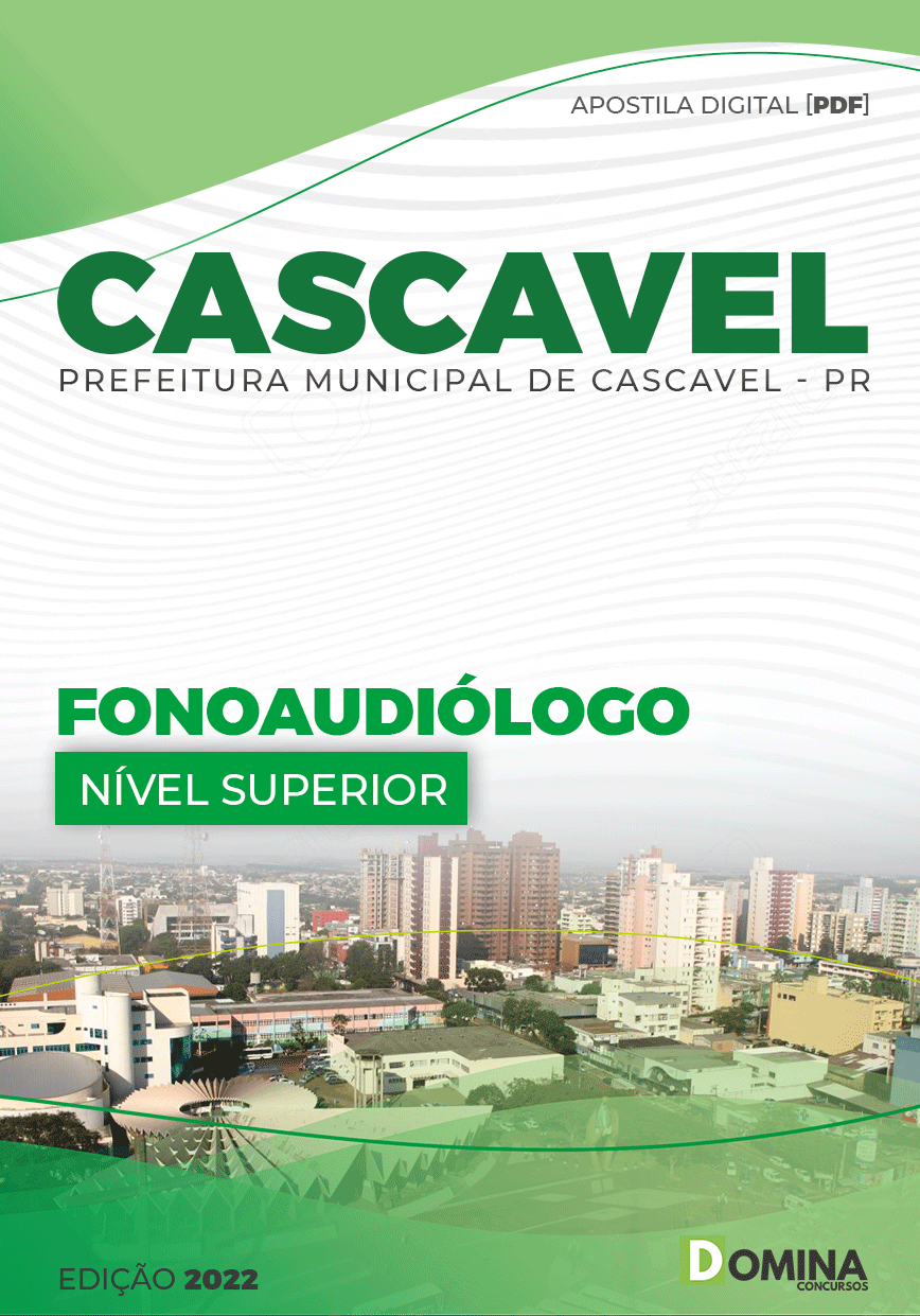 Apostila Concurso Pref Cascavel PR 2022 Fonoaudiólogo