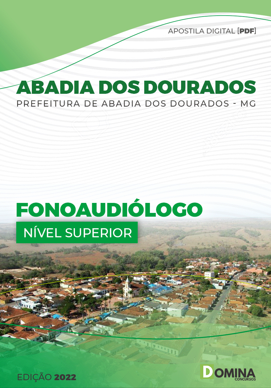 Apostila Pref Abadia Dourados MG 2022 Fonoaudiólogo