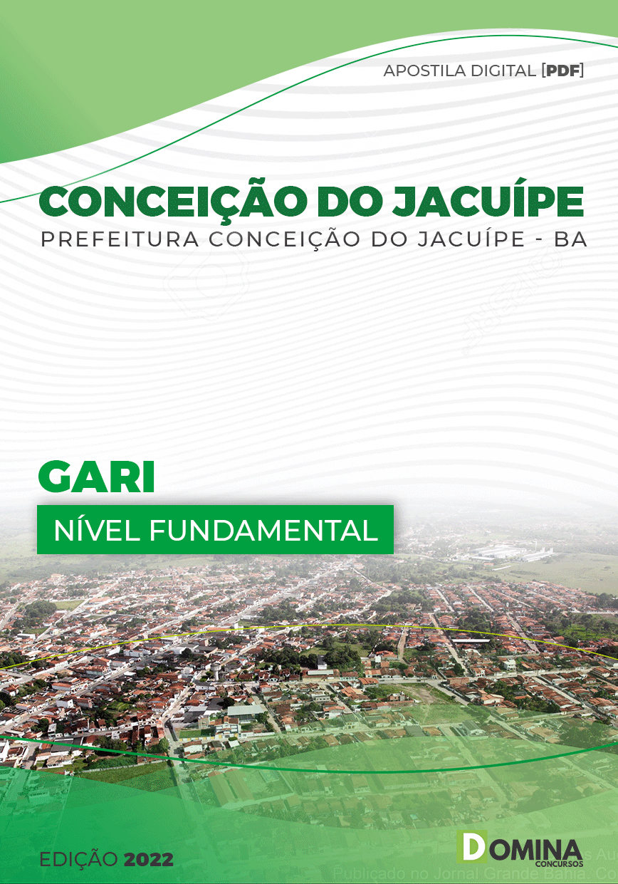 Apostila Digital Pref Conceição Jacuípe BA 2022 Gari