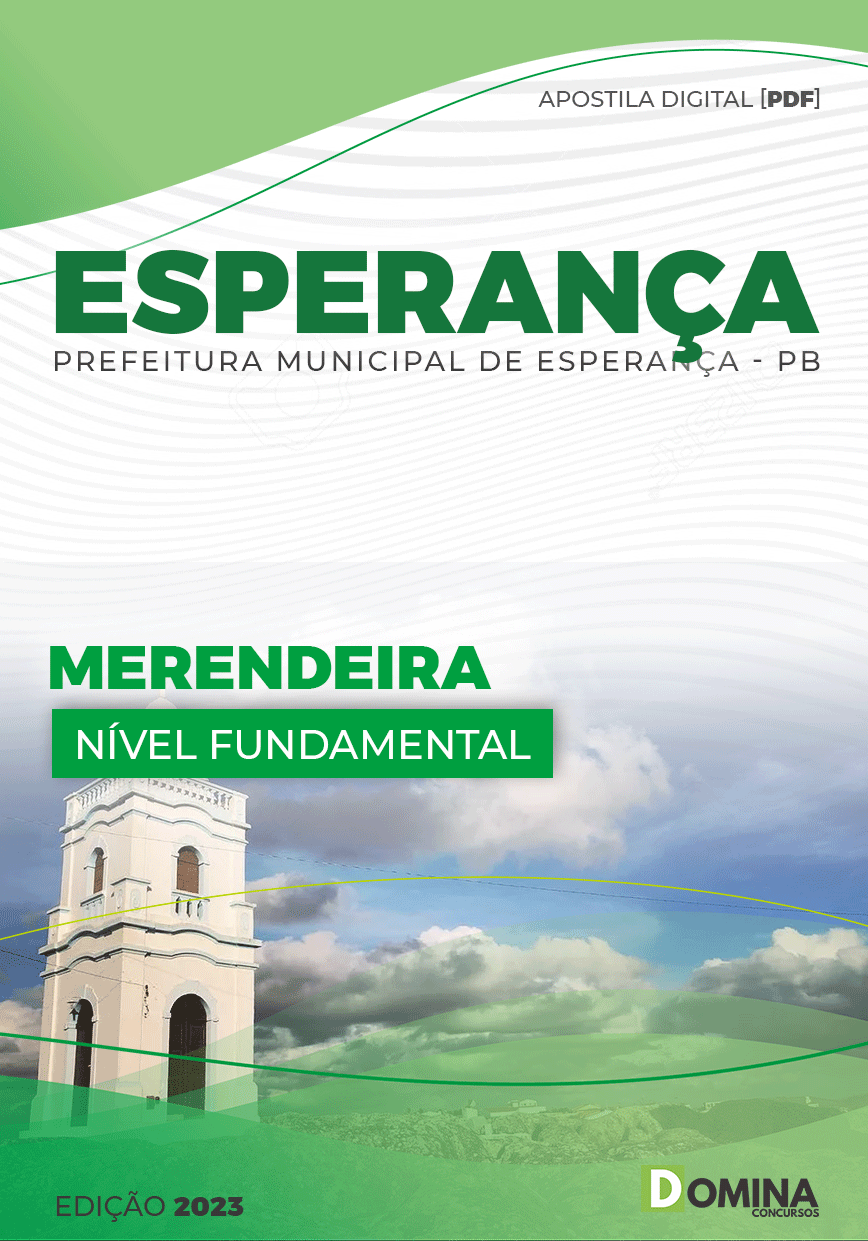 Apostila Concurso Pref Esperança PB 2023 Merendeira