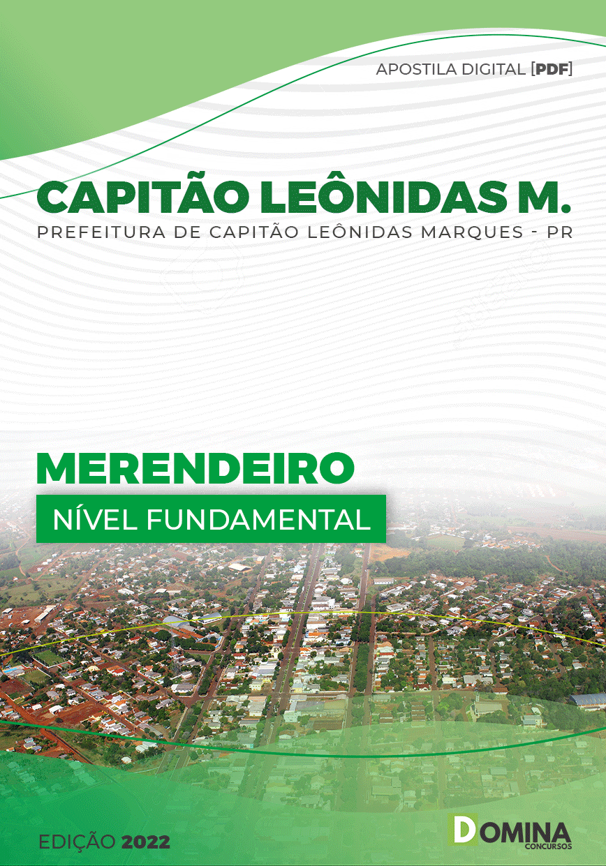 Apostila Pref Capitão Leônidas Marques PR 2022 Merendeiro