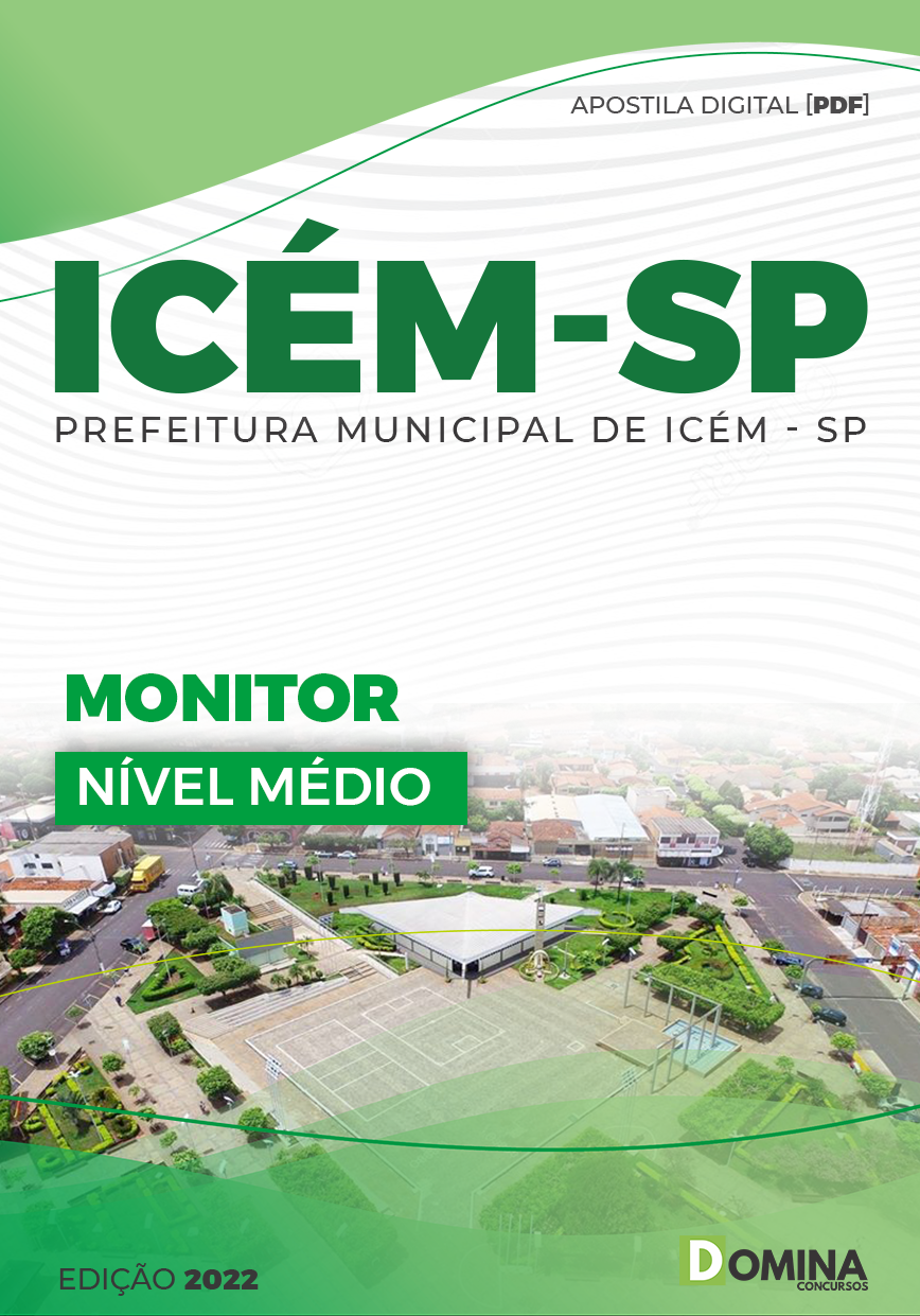 Apostila Digital Concurso Monitor ICÉM SP 2022 Monitor