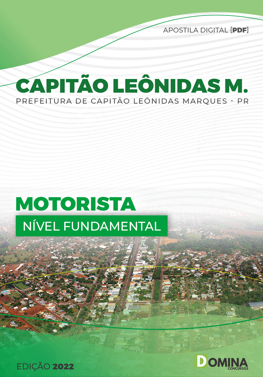 Apostila Pref Capitão Leônidas Marques PR 2022 Motorista