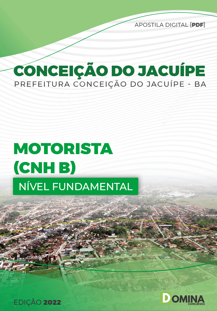 Apostila Pref Conceição Jacuípe BA 2022 Motorista CNH B