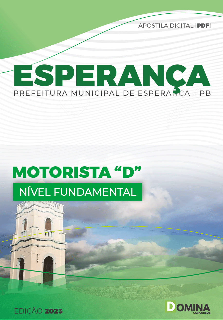 Apostila Concurso Pref Esperança PB 2023 Motorista D