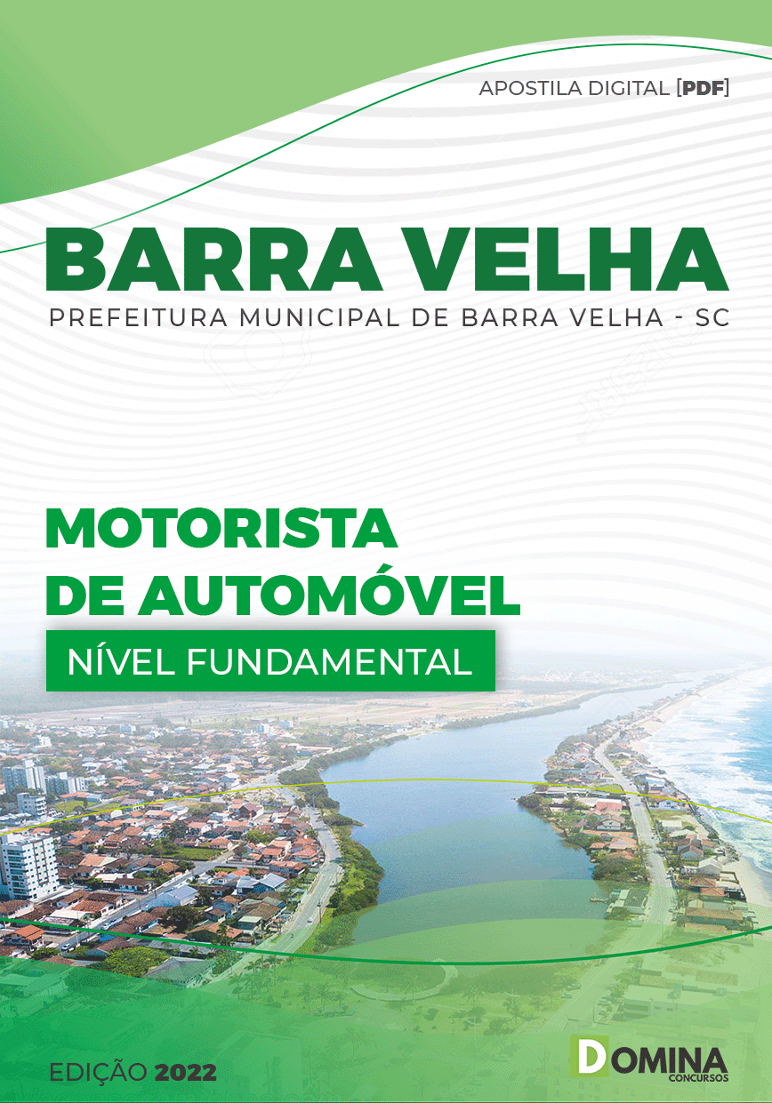 Apostila Pref Barra Velha SC 2022 Motorista de Automóvel