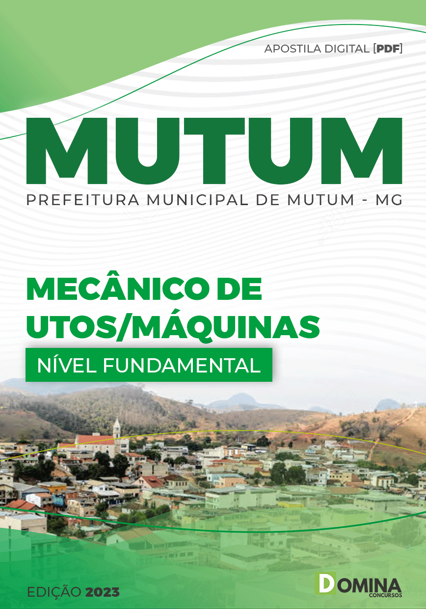 Apostila Pref Mutum MG 2023 Mecânico Automáquinas