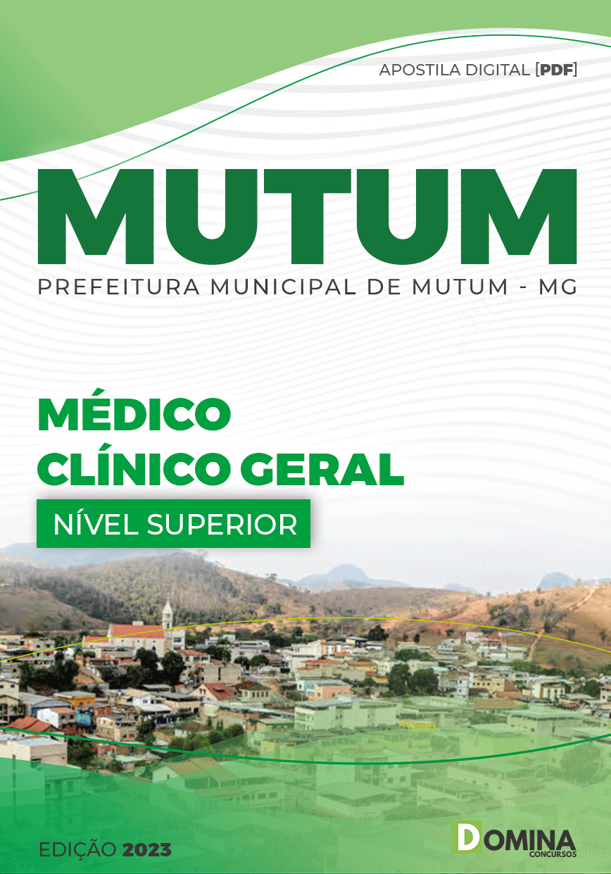 Apostila Concurso Pref Mutum MG 2023 Médico Clínico Geral