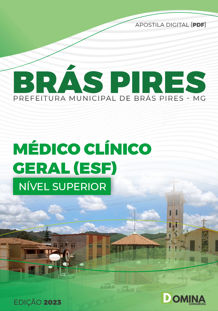 Apostila Pref Brás Pires MG 2023 Médico Clínico Geral ESF