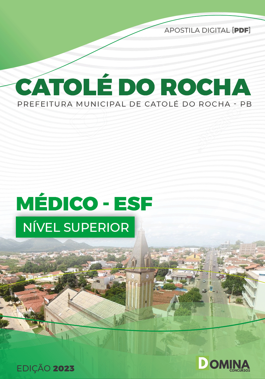 Apostila Digital Pref Catolé Rocha PB 2023 Médico ESF