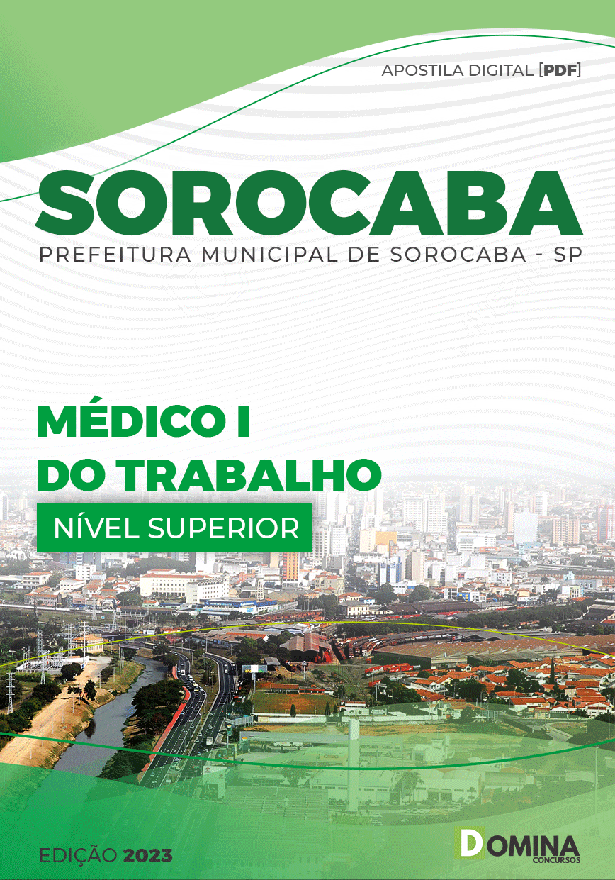 Apostila Pref Sorocaba SP 2023 Médico I Médico Trabalho