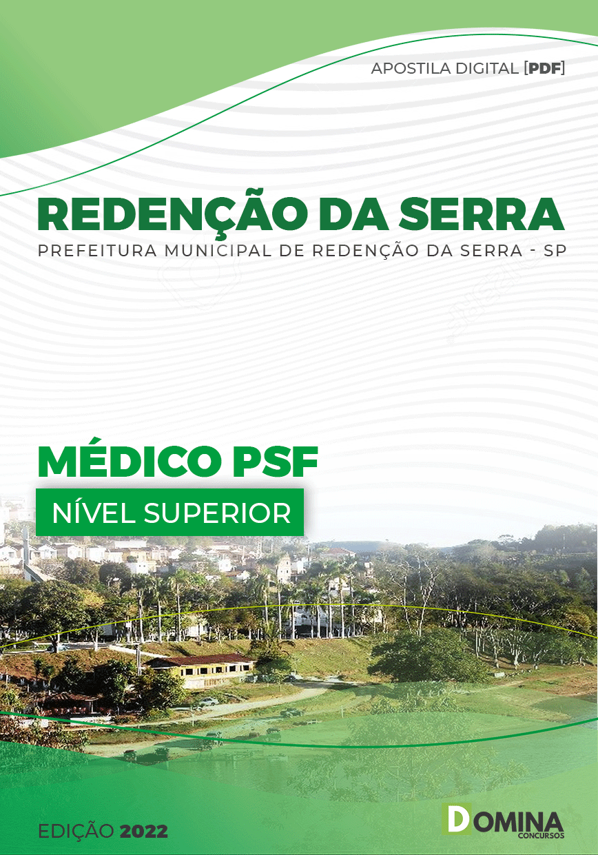 Apostila Digital Pref Redenção Serra SP 2022 Médico PSF