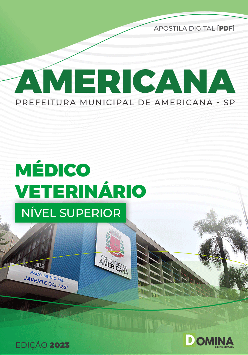 Apostila Pref Americana SP 2023 Médico Veterinário