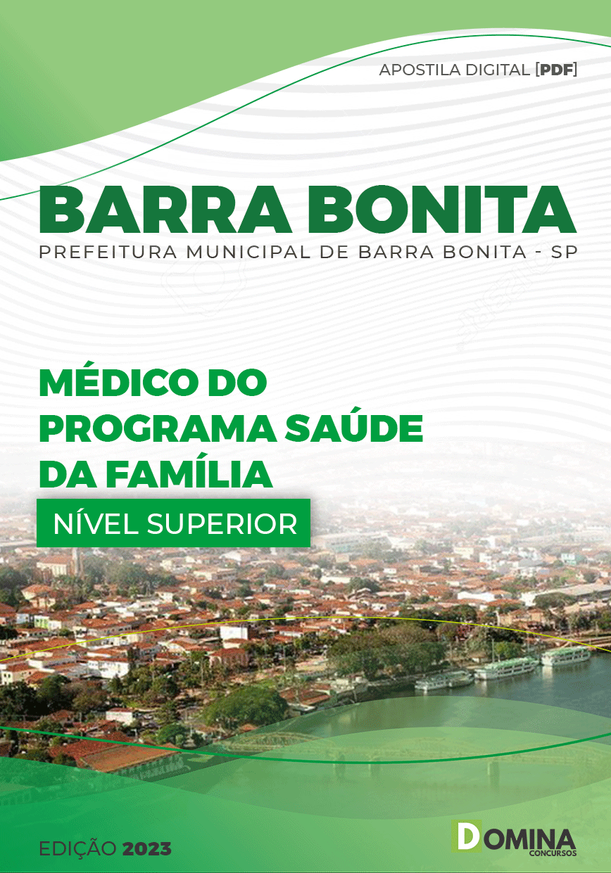 Apostila Pref Barra Bonita SP 2023 Médico Programa Saúde Família