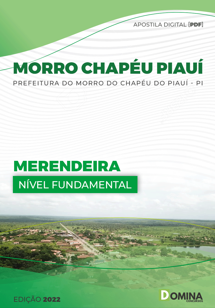 Apostila Pref Morro do Chapéu PI 2022 Merendeira