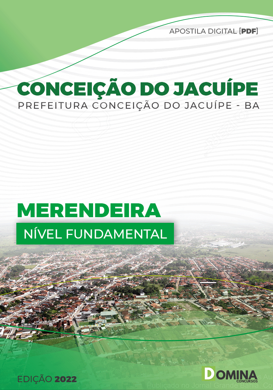 Apostila Pref Conceição Jacuípe BA 2022 Merendeira