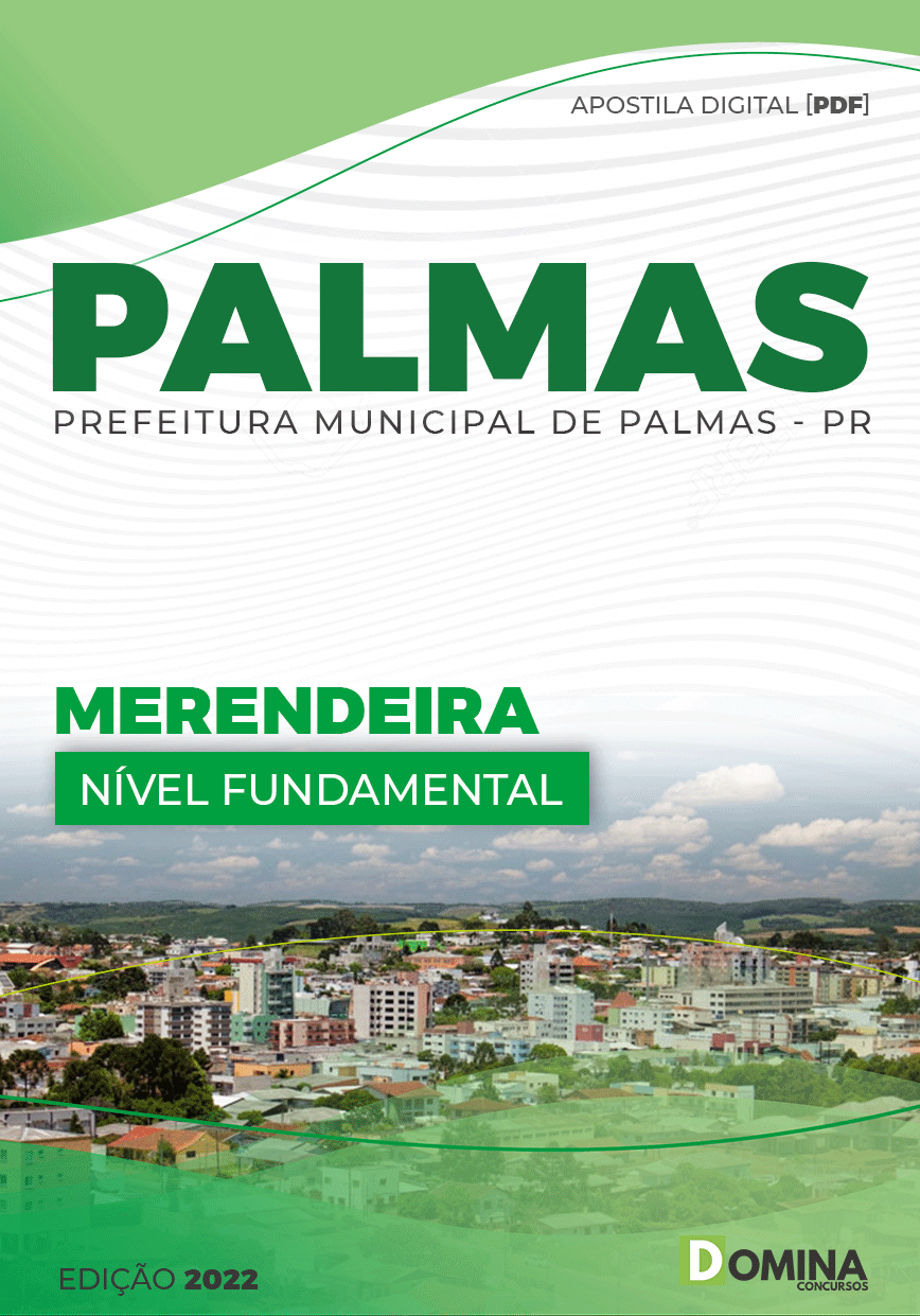 Apostila Concurso Pref Palmas PR 2022 Merendeira