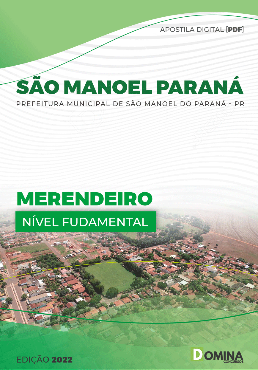 Apostila Pref São Manoel Paraná PR 2022 Merendeiro