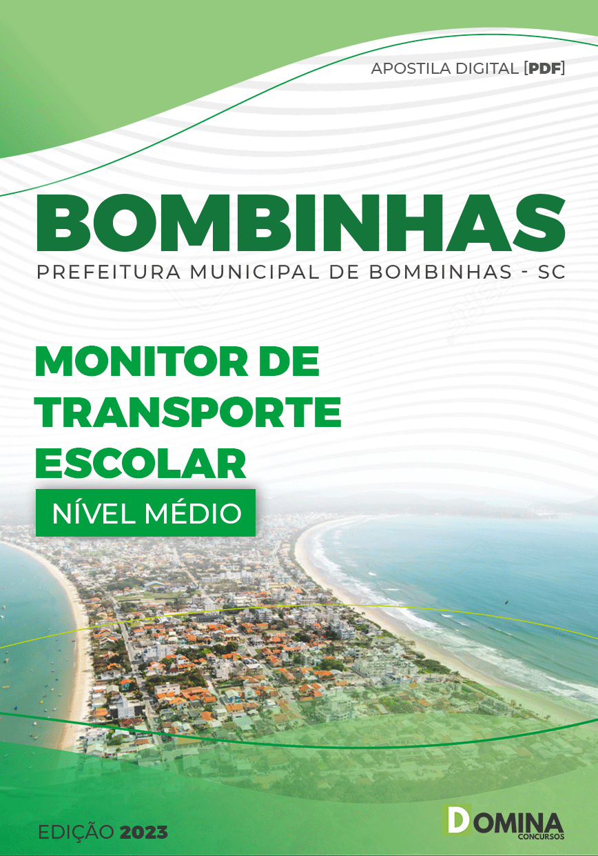 Apostila Pref Bombinhas SC 2023 Monitor Transporte Escolar