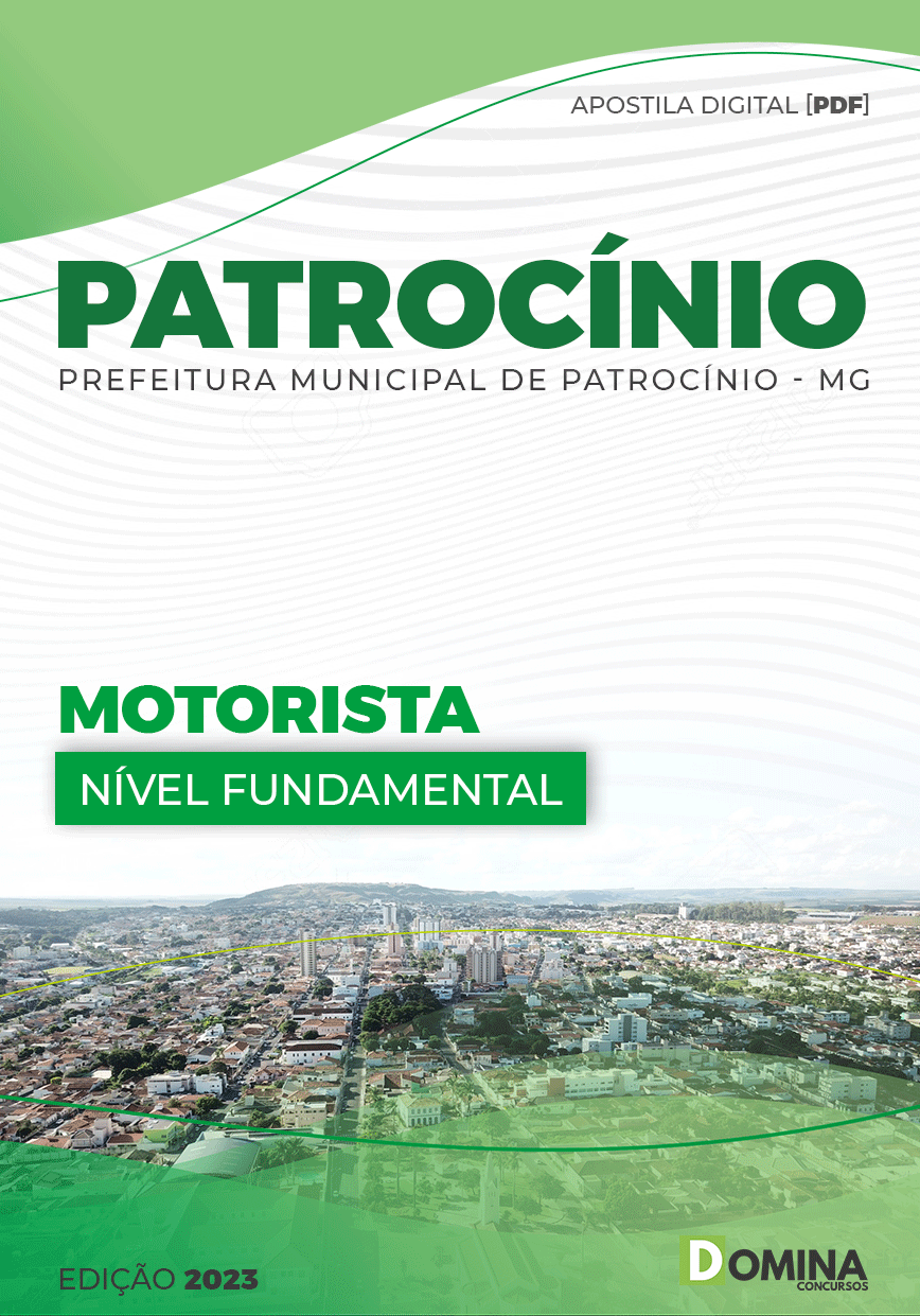 Apostila Digital Pref Patrocínio MG 2023 Motorista