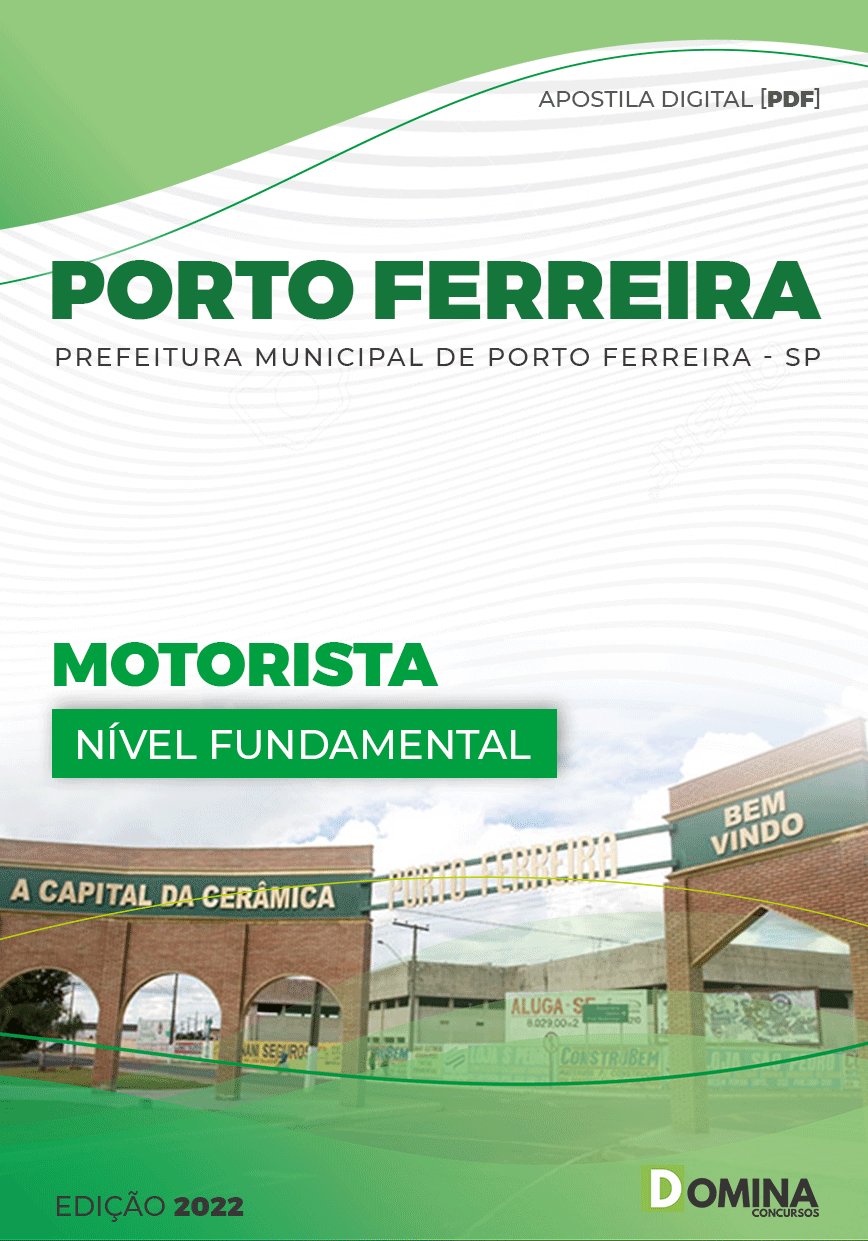 Apostila Digital Pref Porto Ferreira SP 2022 Motorista