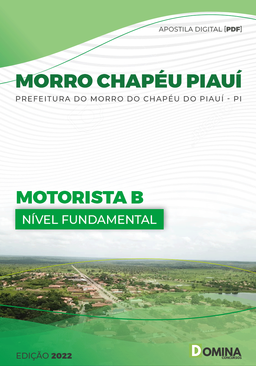 Apostila Pref Morro do Chapéu PI 2022 Motorista B