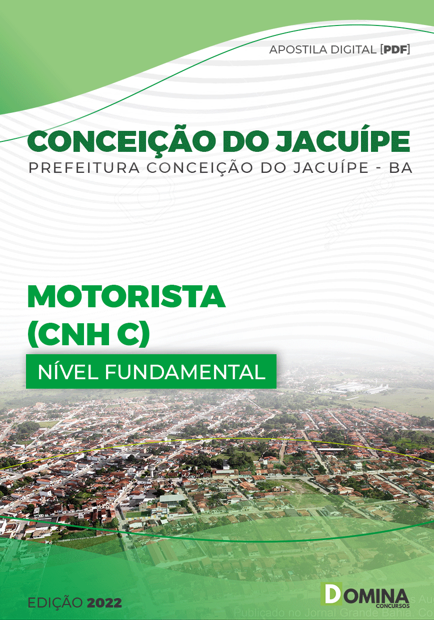 Apostila Pref Conceição Jacuípe BA 2022 Motorista CNH C