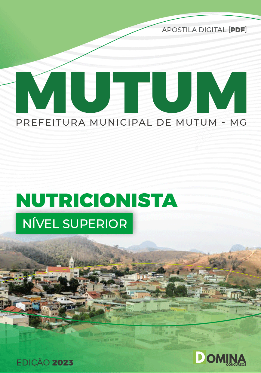 Apostila Concurso Pref Mutum MG 2023 Nutricionista