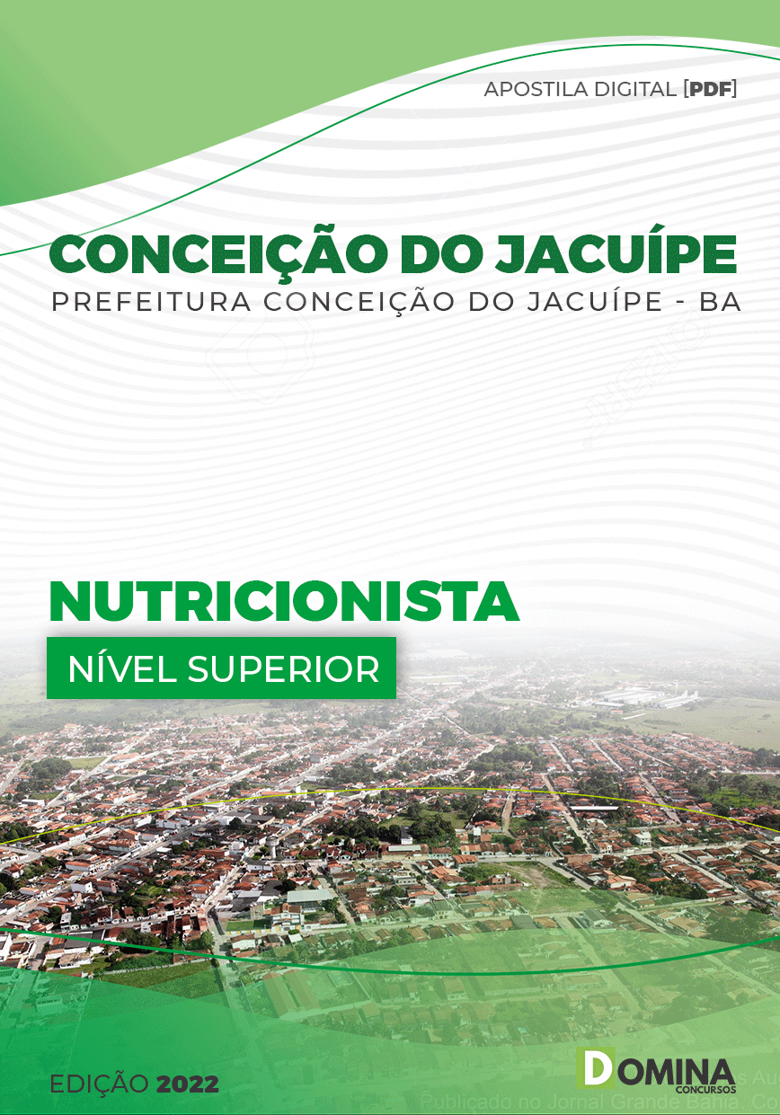 Apostila Digital Pref Conceição Jacuípe BA Nutricionista