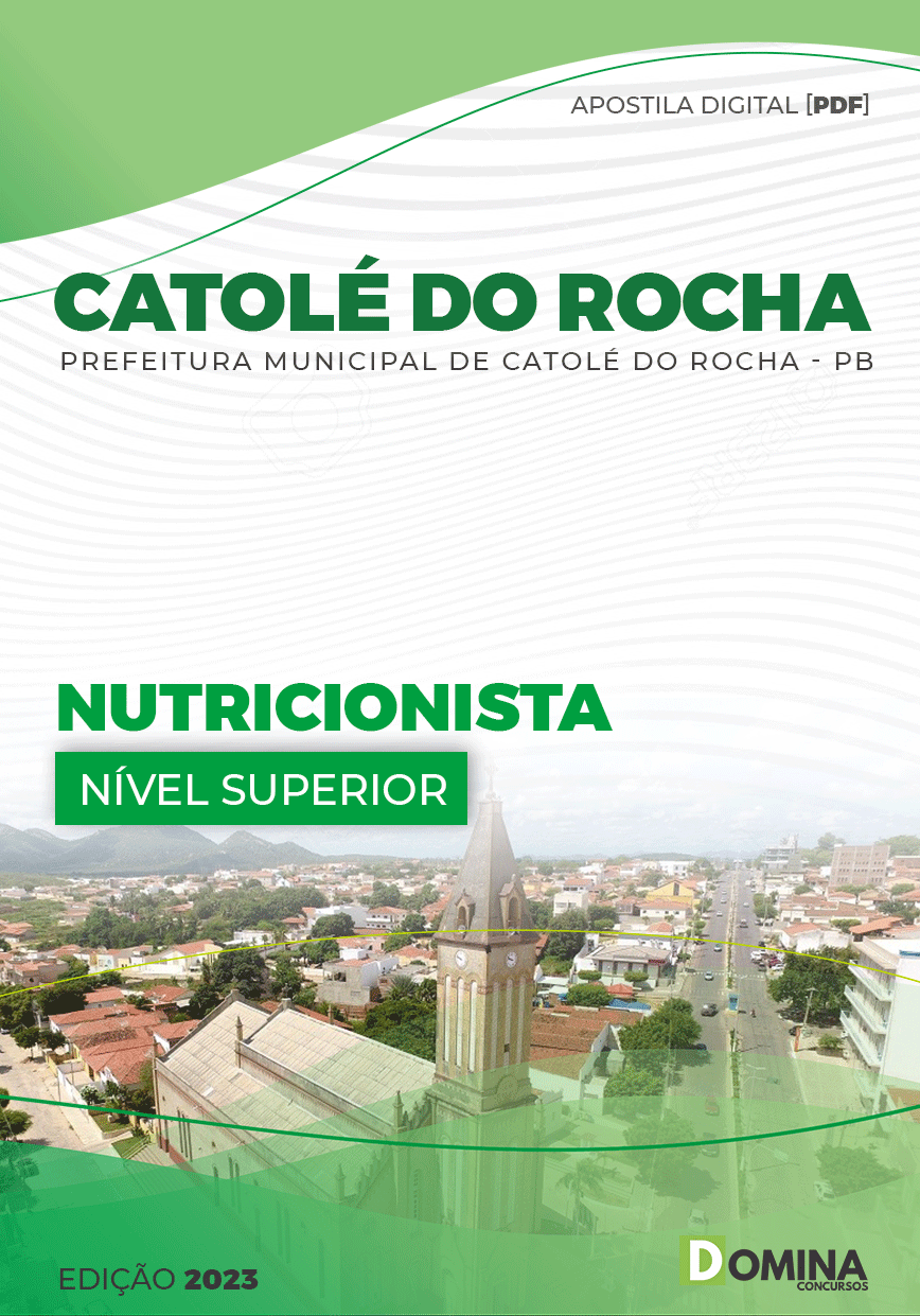 Apostila Digital Pref Catolé Rocha PB 2023 Nutricionista