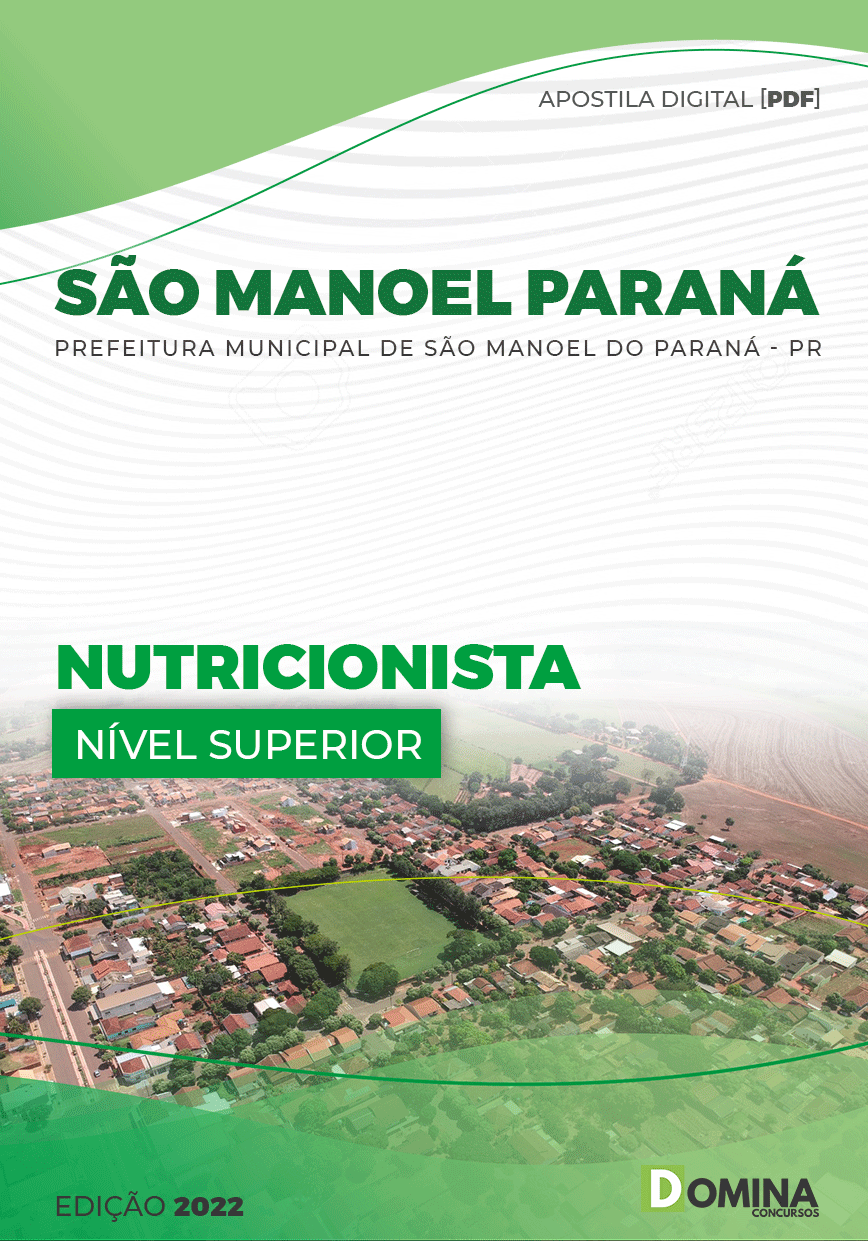 Apostila Pref São Manoel Paraná PR 2022 Nutricionista