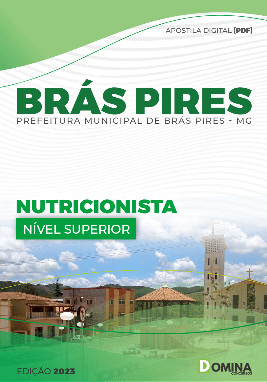 Apostila Digital Pref Brás Pires MG 2023 Nutricionista