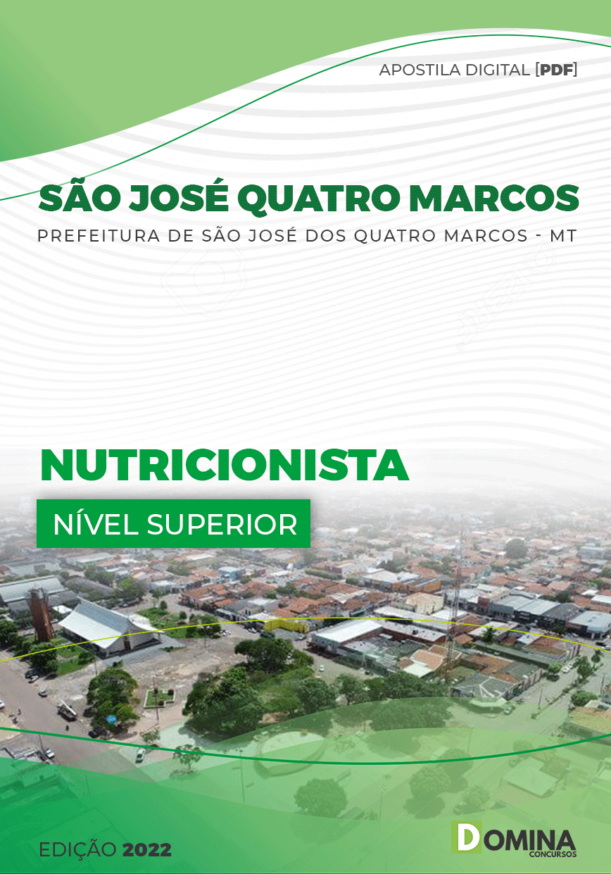 Apostila Pref São José Quatro Marcos MT 2022 Nutricionista