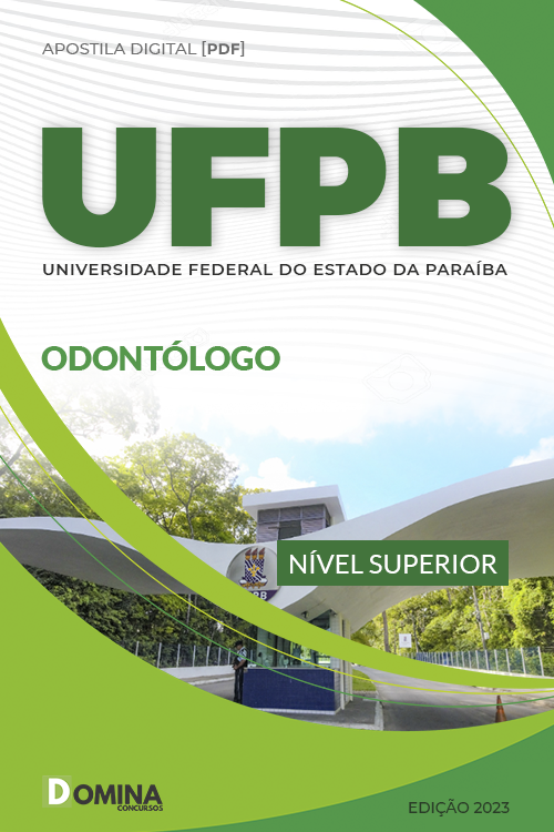 Apostila Digital Concurso Público UFPB 2023 Odontólogo